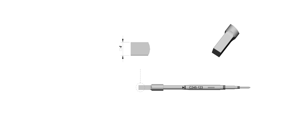 C245123 - Chrome finish, designed for plastic rivets